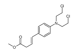 methyl 4-[4-[bis(2-chloroethyl)amino]phenyl]but-3-enoate结构式