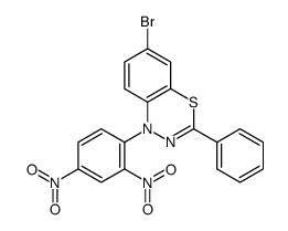 6-bromo-1-(2,4-dinitrophenyl)-3-phenyl-4,1,2-benzothiadiazine Structure