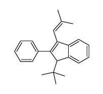 1-tert-butyl-3-(2-methylprop-1-enyl)-2-phenyl-1H-indene结构式