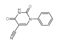 2,4-二氧代-1-苯基-1,2,3,4-四氢-5-嘧啶甲腈结构式