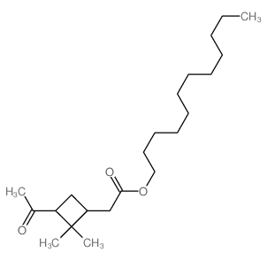 dodecyl 2-(3-acetyl-2,2-dimethyl-cyclobutyl)acetate结构式