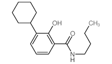 N-butyl-3-cyclohexyl-2-hydroxy-benzamide structure