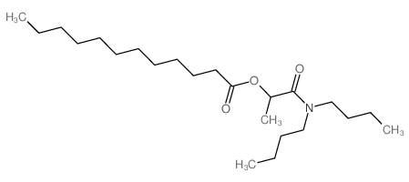 1-(dibutylcarbamoyl)ethyl dodecanoate structure