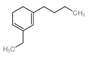 1-butyl-3-ethyl-cyclohexa-1,3-diene Structure