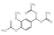 Methanediol,1-[4-(acetyloxy)-3-methoxyphenyl]-, 1,1-diacetate结构式