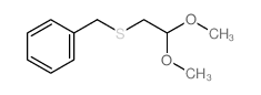 Benzene,[[(2,2-dimethoxyethyl)thio]methyl]-结构式