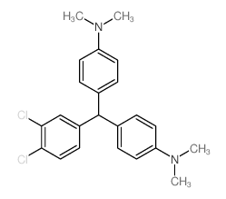 Benzenamine,4,4'-[(3,4-dichlorophenyl)methylene]bis[N,N-dimethyl- Structure