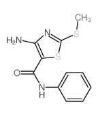 4-amino-2-methylsulfanyl-N-phenyl-1,3-thiazole-5-carboxamide结构式