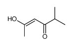 5-methyl-hexane-2,4-dione 2-enol tautomer结构式