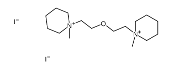 1-methyl-1-[2-[2-(1-methylpiperidin-1-ium-1-yl)ethoxy]ethyl]piperidin-1-ium,diiodide结构式