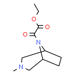 α-Oxo-3-methyl-3,8-diazabicyclo[3.2.1]octane-8-acetic acid ethyl ester Structure