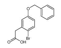 2-(2-bromo-5-phenylmethoxyphenyl)acetic acid结构式