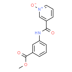3-[[3-(Methyloxycarbonyl)phenyl]carbamoyl]pyridine 1-oxide Structure