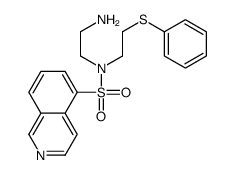 N-(2-aminoethyl)-N-(2-phenylsulfanylethyl)isoquinoline-5-sulfonamide Structure