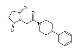 1-[2-oxo-2-(4-phenylpiperazin-1-yl)ethyl]pyrrolidine-2,5-dione Structure