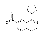 7-nitro-1-cyclopentyl-3,4-dihydroisoquinoline Structure