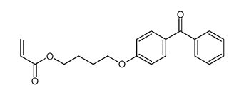 4-(4-benzoylphenoxy)butyl prop-2-enoate Structure