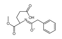 (4S)-5-methoxy-5-oxo-4-[(2-phenylacetyl)amino]pentanoate结构式