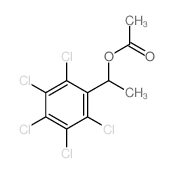 1-(2,3,4,5,6-pentachlorophenyl)ethyl acetate Structure