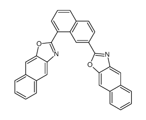 2-(7-benzo[f][1,3]benzoxazol-2-ylnaphthalen-1-yl)benzo[f][1,3]benzoxazole Structure