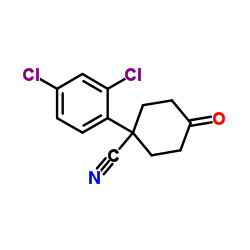 4-CYANO-4-(2,4-DICHLOROPHENYL)CYCLOHEXANONE结构式