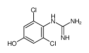 2-(2,6-dichloro-4-hydroxyphenyl)guanidine Structure