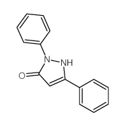 2,5-diphenyl-1H-pyrazol-3-one结构式