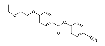 (4-cyanophenyl) 4-(2-ethoxyethoxy)benzoate Structure