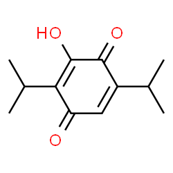 2,5-Cyclohexadiene-1,4-dione,3-hydroxy-2,5-bis(1-methylethyl)-(9CI) structure