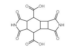 1,3,5,7-tetraoxo-tetradecahydro-pyrrolo[3',4':3,4]cyclobuta[1,2-f]isoindole-4,8-dicarboxylic acid Structure