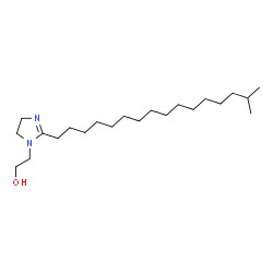 4,5-dihydro-2-isoheptadecyl-1H-imidazole-1-ethanol structure