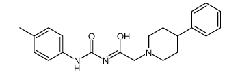 N-[(4-methylphenyl)carbamoyl]-2-(4-phenylpiperidin-1-yl)acetamide结构式