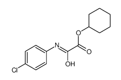 cyclohexyl 2-(4-chloroanilino)-2-oxoacetate结构式