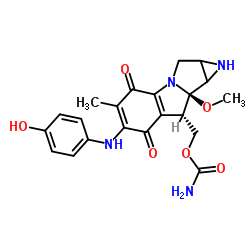 7-N-(4-hydroxyphenyl)mitomycin C结构式