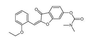 [2-[(2-ethoxyphenyl)methylidene]-3-oxo-1-benzofuran-6-yl] N,N-dimethylcarbamate结构式