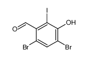 4,6-dibromo-3-hydroxy-2-iodo-benzaldehyde结构式