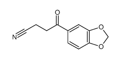 1-(Benzo[1,2-d][1,3]dioxol-5-yl)-3-cyan-propan-1-on Structure