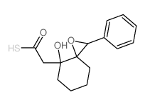 2-(4-hydroxy-2-phenyl-1-oxaspiro[2.5]oct-4-yl)ethanethioic acid Structure