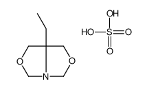 7a-ethyl-1,3,5,7-tetrahydro-[1,3]oxazolo[3,4-c][1,3]oxazole,sulfuric acid Structure