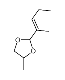 4-methyl-2-pent-2-en-2-yl-1,3-dioxolane结构式