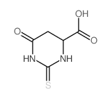 6-oxo-2-sulfanylidene-1,3-diazinane-4-carboxylic acid structure