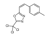 2-[2-(4-methylphenyl)ethenyl]-5-(trichloromethyl)-1,3,4-oxadiazole Structure