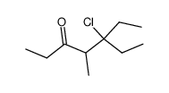 5-ethyl-5-chloro-4-methyl-heptan-3-one Structure