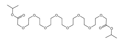 diisopropyl 3,6,9,12,15,18,21,24-octaoxahexacosanedioate Structure