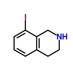 8-Iodo-1,2,3,4-tetrahydroisoquinoline结构式
