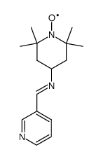 3-[(2,2,6,6-tetramethyl-4-piperidyl-1-oxy)iminomethyl]pyridine Structure