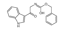 benzyl N-[2-(1H-indol-3-yl)-2-oxoethyl]carbamate结构式