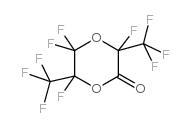 3,5,5,6-tetrafluoro-3,6-bis(trifluoromethyl)-1,4-dioxan-2-one结构式