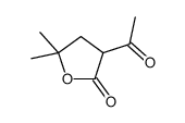 3-acetyl-5,5-dimethyloxolan-2-one结构式