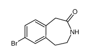 7-bromo-4,5-dihydro-1H-benzo[d]azepin-2(3H)-one结构式